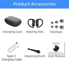 16 channel rechargeable hearing aid,suitable for moderate to severe hearing loss