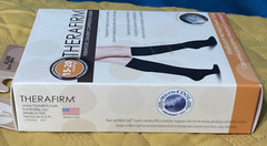 Therafirm Knee High Therapeutic Compression Women Socks 15-20mmHg Black XL, USA