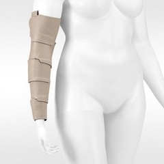 Reversible Medical Compression Arm Wrap – Short Stretch, Long, Beige/Black