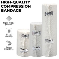 Elastic Bandage Wrap 450cm Stretch Compression Sports Ankle Calf Foot Support