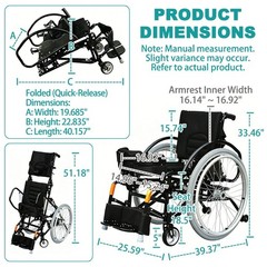Custom Manual Wheelchair with Vertical Standing Function – Sit-to-Stand Mobility