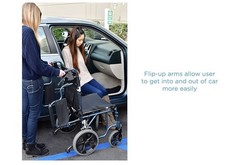NOVA Bariatric Transport Chair, 400lbs Capacity, XL 22″ Seat, 12” Rear Wheels