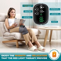 3-in-1 Knee & Shoulder Massager with Heat & Red Light for Arthritis Pain Gift
