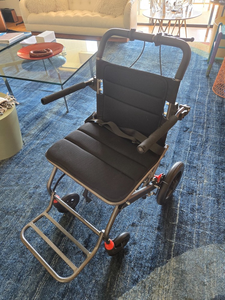 17 lbs Ultra-Lightweight Foldable Wheelchair Transportation Portable Design