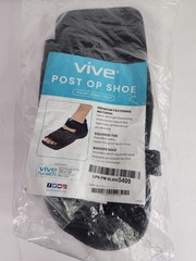 Vive Open Toe Square Toe Post Op Shoe Fracture Medical Shoe Unisex S XL NWT