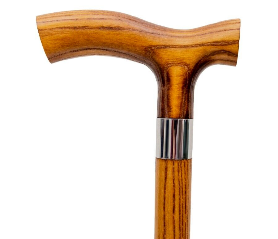 Dr. Watson – Handcrafted Wooden Walking Stick, Walking Cane with Fritz Handle