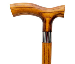 Dr. Watson – Handcrafted Wooden Walking Stick, Walking Cane with Fritz Handle