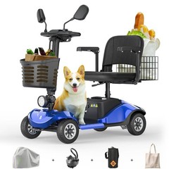 2026 4 Wheels Mobility Scooters Power Wheel Chair Electric Device Compact Mirror