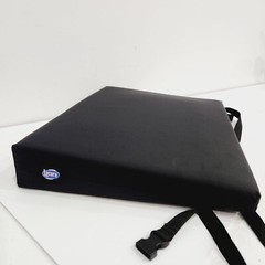 Lacura Wedge Wheelchair Cushion, 22×18×4 in Medium-Density Foam, 400 lb