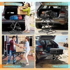 Portable Electric Lift Table Platform for Wheelchair 24-90cm Height Lifting USA
