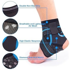 NVORLIY AQUAFLEX PRO ANKLE BRACE COMPRESSION ANKLE SLEEVE MEDIUM MEN/WOMEN SWIM