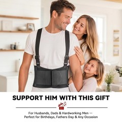 Work Back Brace Women 001 Adjustable Lower 1 Pack Black Breathable