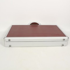 MED-EL COCHLEAR IMPLANT HARD BRIEFCASE W/LOCKS, KEY AND FOAM COMPARTMENT INSERT.