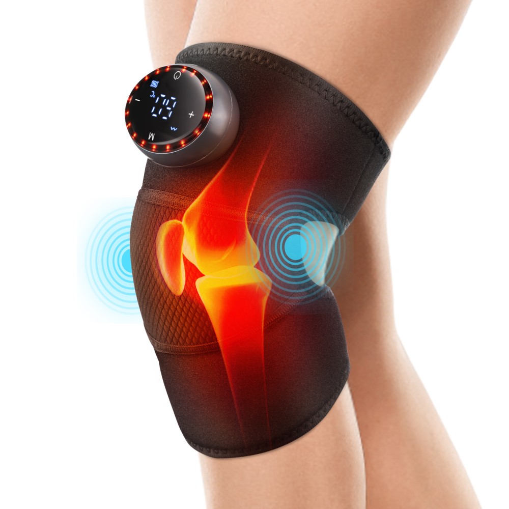 Touch Screen Shoulder Massager 5 Level 40℃-60℃ Heated Brace Pain Relief for Knee
