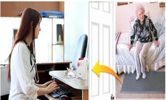 Cordless Fall Monitor and Cordless Floor Mat Sensor – Aid to Prevent Falls