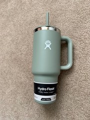 Hydro Flask 40oz All Around Travel Straw Tumbler – Agave: Double-Wall, BPA-Free