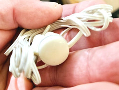 Unbranded Hearing Air White Earbud