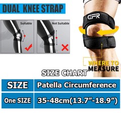 Knee Brace Support Patella Stabilizer Strap Arthritis Tendon Pain Relief Running