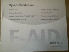 New Royal Hearing F-AID Bluetooth Hearing Aid W/ Rechargeable Case Brown