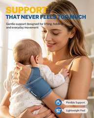 Wrist Brace with Soft-Touch Fabric, Breathable Compression Wrist Support for Dai