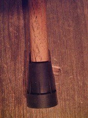 walking cane BUFFALO Horn/Zebra wood handle lathe tapered hickory MADE IN USA
