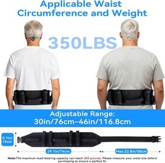 Gait Belt for Seniors Transfer Belt Handles Quick Release Patient Lift