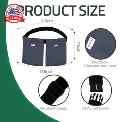 Mastectomy Drainage & Shower Pouch, Dark Gray | Post Mastectomy Support