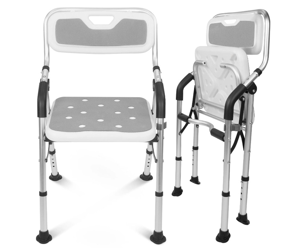 Folding Shower Chair 300lbs Capacity – Lightweight and Convenient