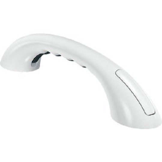 (2)-Moen Home Care 9 In. Concealed Screw Grab Bar with Rubber Pad, Glacier
