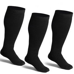 2XL Extra Wide Calf Plus Size Compression Socks for Leg Fatigue Swell Athletic