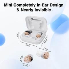 JINGHAO Rechargable Hearing Aids In Ear Sound Hearing Amplifier SHIP FROM US
