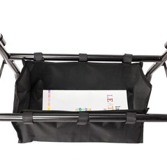 Black Steel Mobility Walker With Wheels For Adult Elderly Walking Assistance