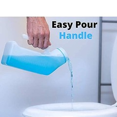 Urinal Spill Proof Portable 2 Pack 32 oz 1000 ml Glow in Dark Lid