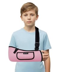 Kids Arm Sling Shoulder Immobilizer for Arm,Wrist,Elbow Injury XX-Small Pink