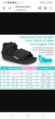 Vive Open Toe Square Toe Post Op Shoe Fracture Medical Shoe Unisex S XL NWT