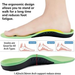 Orthotic Insoles Shoe Inserts Pad Heavy Duty Arch Support Sports Work Inner Sole