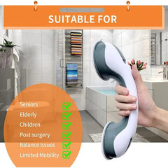 2Pack Shower Grab Bar 12″ Showers Suction Bar Handle Bathroom Safety Grip Handle