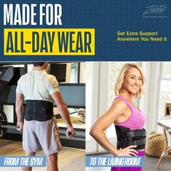 FlexGuard Support Back Brace – Medium/Large (Pack of 1), Black