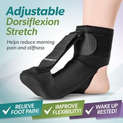 BraceAbility Plantar Fasciitis Large (Men’s 12-15.5 / Women’s 13), Black