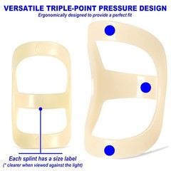 10 Pcs Ferulas y Mangas Ovaladas para Dedos Soporte Artritis Trigger Pulgar Mano