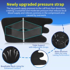 Compression Leg Brace Support Calf Shin Splint Running Sports Socks Pain Relief
