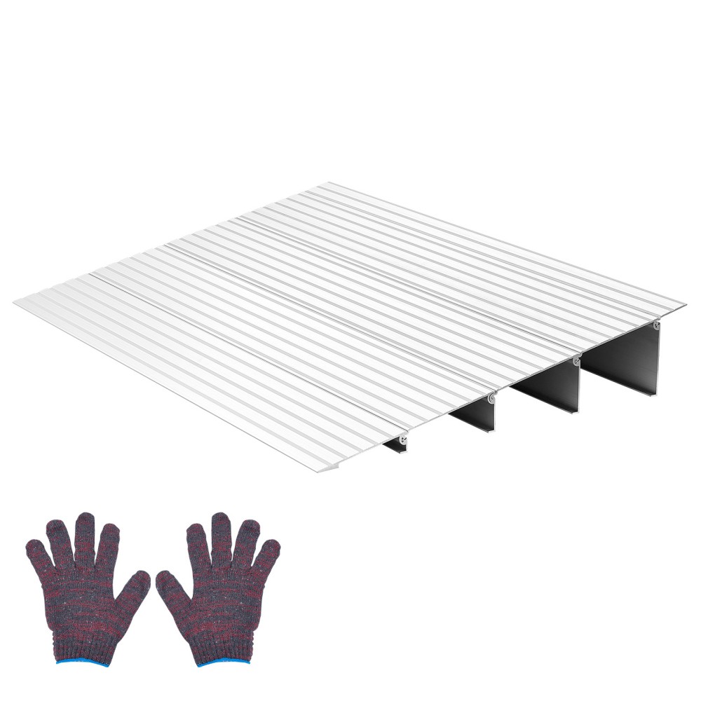 4 Inch 800LBS Aluminum Door Threshold Ramp for Wheelchair Scooter