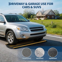 Rubber Curb Ramps 48in Heavy Duty Driveway Wheelchair Threshold Access 33000lb