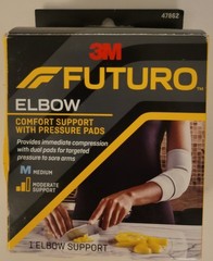 3M Futuro 47862 ELBOW Comfort Support w/Pressure Pads MEDIUM 10.0-11.0″ NEW