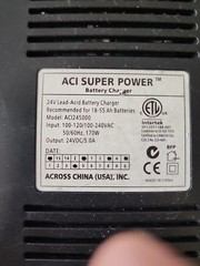 24V BATTERY CHARGER for Jazzy scooter models, etc (ACI SUPER POWER)