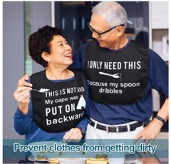 6 Pcs Funny Adult Bibs for about 23.6 x 18.1 inches, As Shown in Pictures