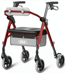Z11 Rollator Walker with Seat for Seniors, 380 lbs, Foldable All Terrain