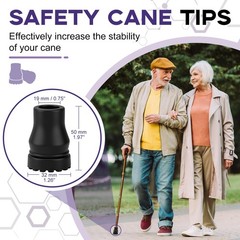 supregear Rubber Cane Tips, (3/4″, 4-Pack) Heavy Duty 19 mm (3/4 Inch)