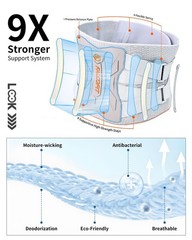 Back Brace for Lower Back Pain Relief, Lumbar Support Belt with 9X Ergonomic Sup