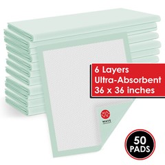 50 36×36 Large Pee Pads Adult Urinary Incontinence Disposable Bed Pee Underpads